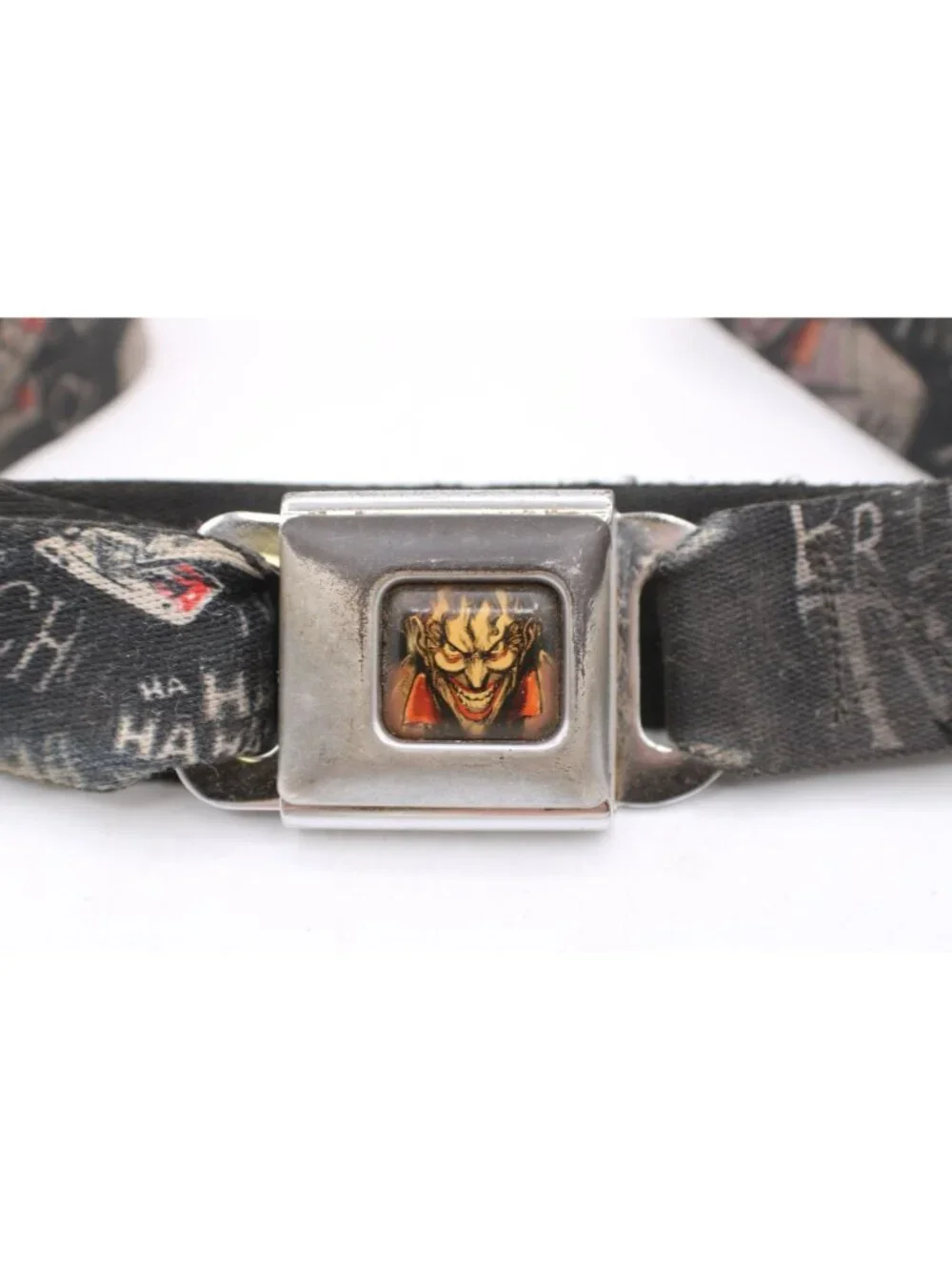 Buckle-Down Joker Seatbelt Belt Adjust DC Comics Twisted Graphic Y2K Retro Pop
